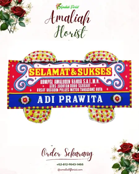 Papan Bunga Ucapan Selamat Ender